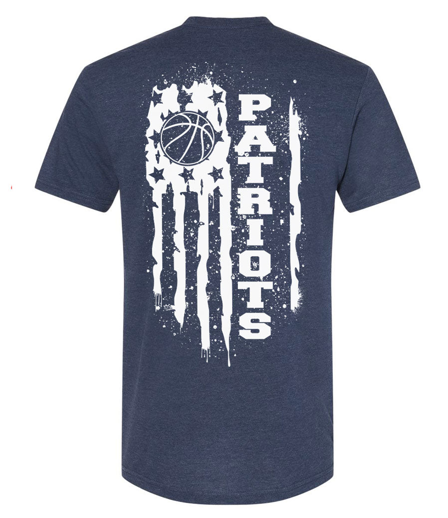 American Flag Heather Gildan Soft Tee