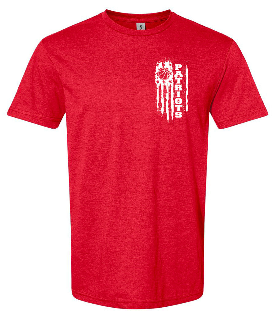 American Flag Heather Gildan Soft Tee